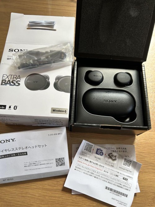 SONY WF-XB700 ワイヤレスイヤホン ブラ