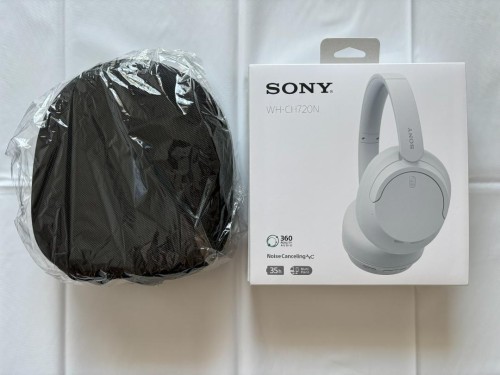 SONY ワイヤレスヘッドホン WH-CH720N(W) ヘッドホンケース付