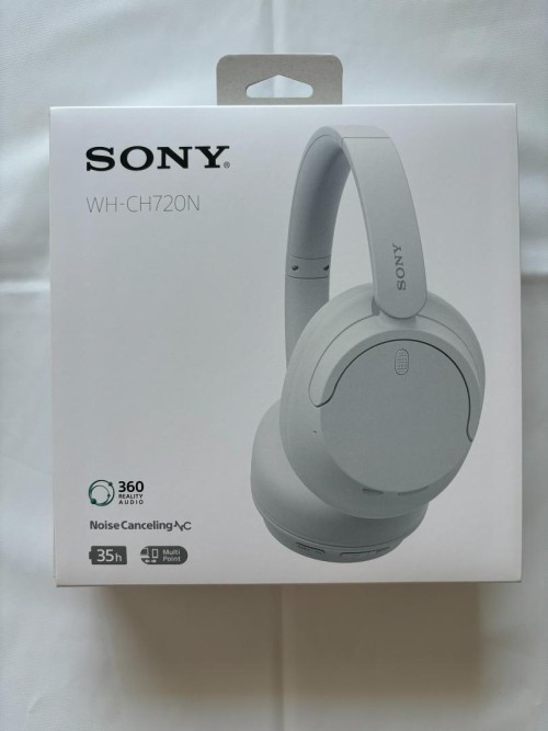 SONY ワイヤレスヘッドホン WH-CH720N(W) ヘッドホンケース付