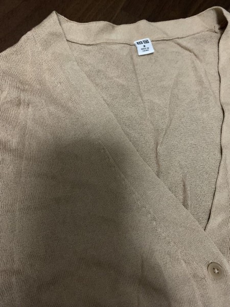 ユニクロ★UVカットカーディガンＭ★新品