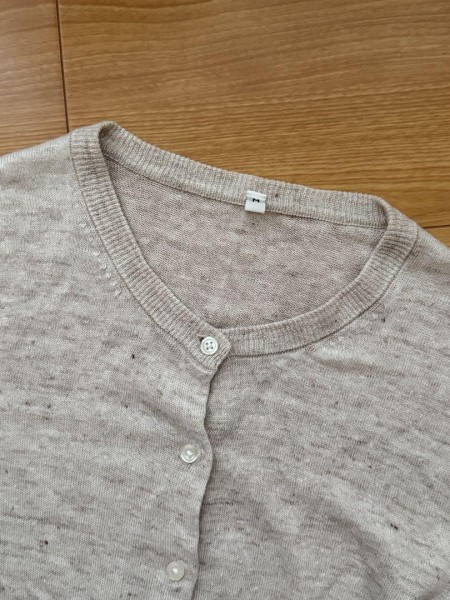 無印良品 リネンカーディガン　ベージュ　M
