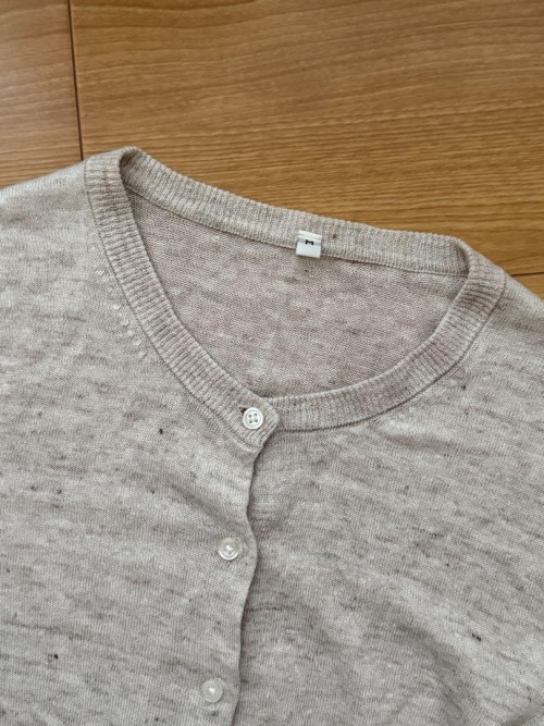無印良品 リネンカーディガン　ベージュ　M