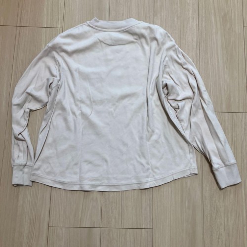 無印良品　アイボリー 長袖 Tシャツ ポケット付き