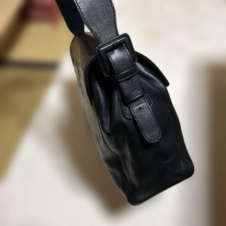 CHANEL レザー ワンショルダーバッグ 黒
