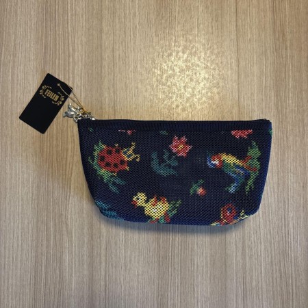 新品未使用♡フェイラー　ハイジメッシュペンケース　ネイビー