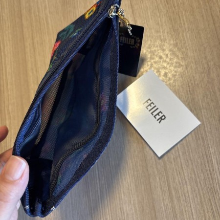 新品未使用♡フェイラー　ハイジメッシュペンケース　ネイビー