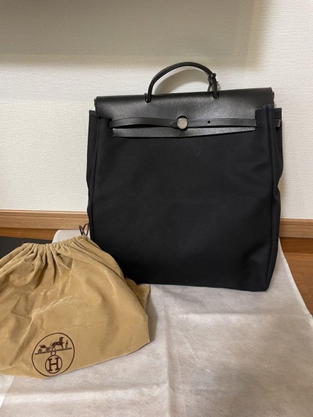 エルメス　エールバッグMM 2wayバッグ　ブラック
