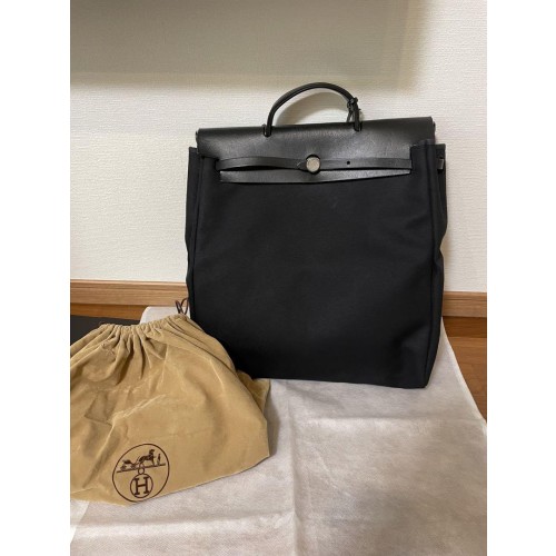 エルメス　エールバッグMM 2wayバッグ　ブラック