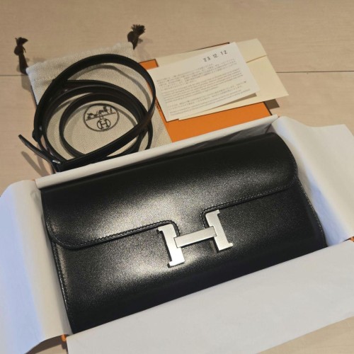 レア☆HERMES　コンスタンストゥーゴー　ボックスカーフ　黒