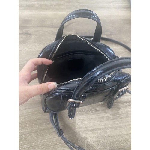 zara ミニボストン　ショルダーバッグ　黒