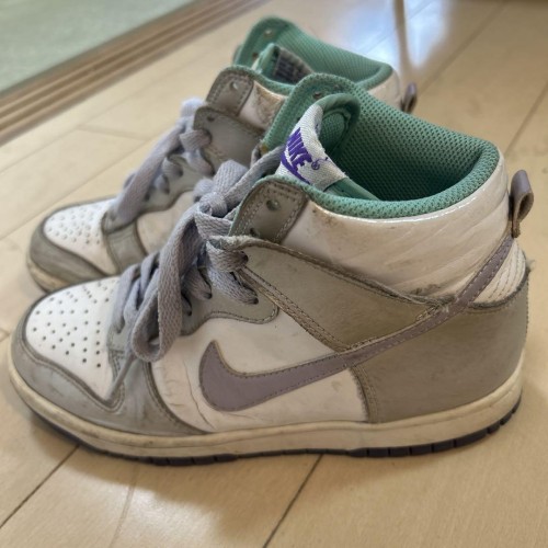 Nike ハイカットスニーカー ホワイト/ミントグリーン/パープル