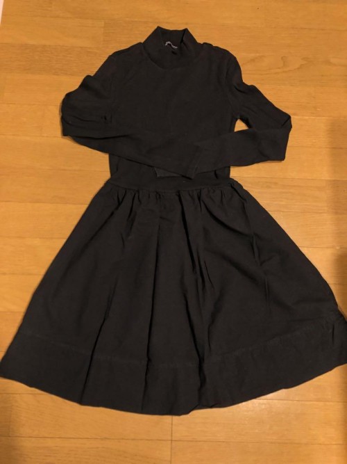 ZARA ブラック タートルネック ワンピース