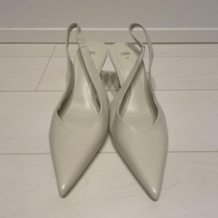 ZARA ザラ ポインテッドトゥ パンプス ミュール