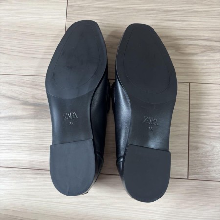 【新品未使用】ZARA ローファー 黒 35