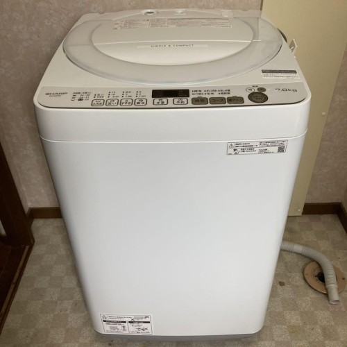 SHARP全自動電気洗濯機(白)