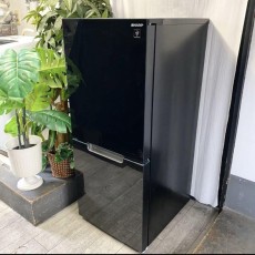 回収込み☆鏡面BLACK冷蔵庫LED光庫内2022年製SHARP社152リットル