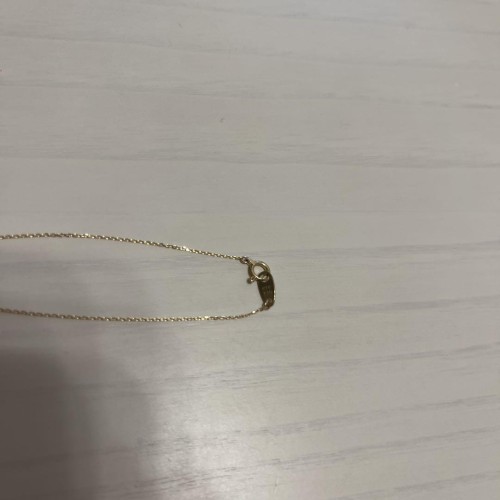 【ete】K10ゴールド ダイヤ付きチェーンブレスレット シンプル＆上品