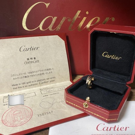 証明書付き❣️ カルティエ❣️ トリニティ　ピアス　ラージ　片耳