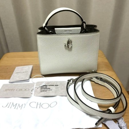 JIMMY CHOO ジミーチュウ ミニショルダーバッグ ホワイト