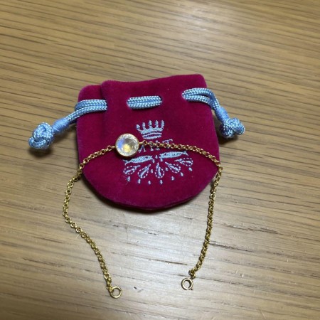 マリーエレーヌドゥタイヤック　ヒンディーブレスレット　レインボームーンストーン