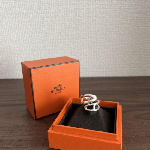 HERMES シルバー スネークリング 箱付き