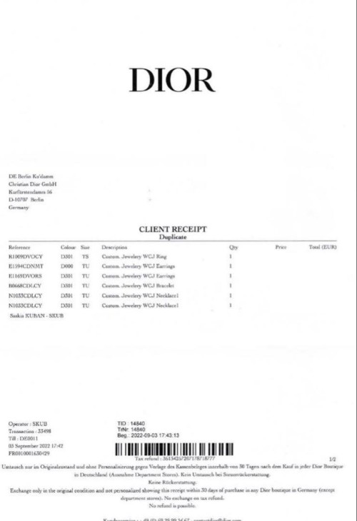 【確実正規品】Dior ネックレス パール　CD