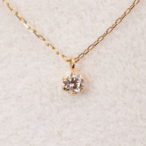 美品 シチズン K18 一粒ダイヤモンド ネックレス ジュエリー/24-4202