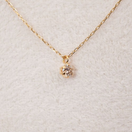 美品 シチズン K18 一粒ダイヤモンド ネックレス ジュエリー/24-4202