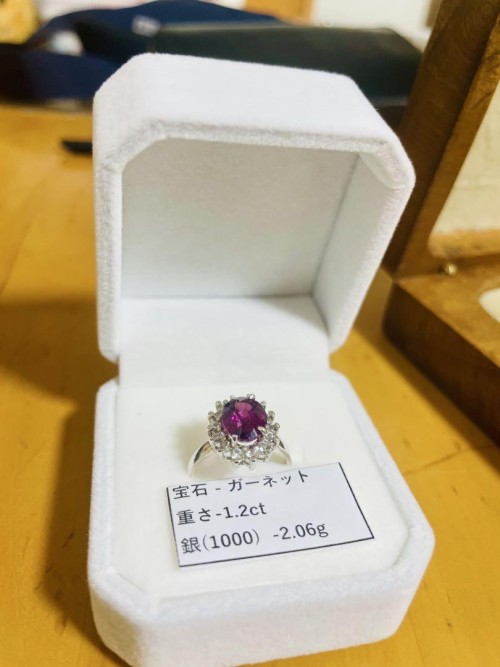 ガーネット シルバーリング 1.2ct 1.8万 スリランカ宝石です。