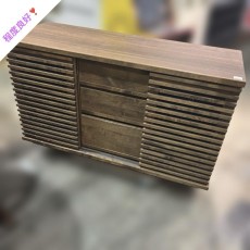 【サイドボード】◆大川家具◇アルダー材◆オイル仕上げ◇テレビボード◆脚無