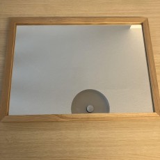 無印良品 壁に付けられる家具 ミラー 天然木　フレーム