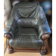 本革ソファ　レザーソファ　一人掛け　椅子　インテリア　アンティーク家具