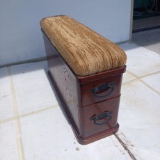 民芸家具　肘掛け 収納箱