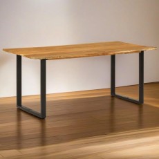 家具 ダイニングテーブル テーブル アカシア無垢材ダイニングテーブル 180x90x76cm モダンデザイン キッチン＆ダイニングルーム用 エレガントな仕上げ 多用途 耐久性のある構造 インテリア おしゃれ