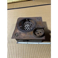 金属製炉 アンティーク家具　金属家具　レトロ家具