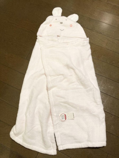 新品未使用☆犬印本舗ベビーバスタオル☆うさぎ☆赤ちゃん☆出産準備☆