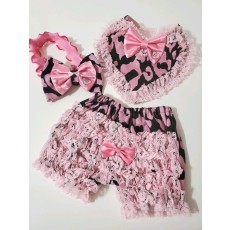 出産祝い　プレゼント　コーデセット　撮影　フリフリ　レース　リボン　姫　ギャル