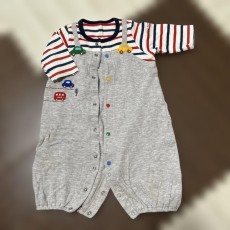 no.18 車刺繍付きロンパース mikihouse 60cm