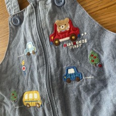 ミキハウス ファースト　オールインワン　デニム　80