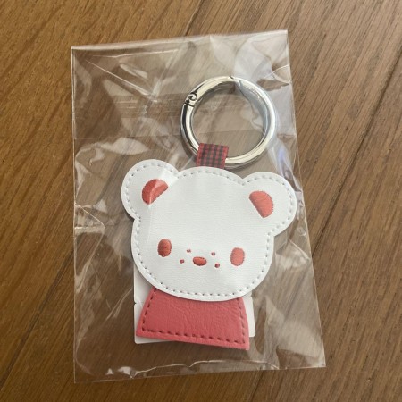 新品 ファミリア familiar ネームホルダー ピンク トムくん