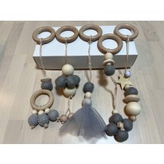 ハンギングトイ　グレー　５個セット