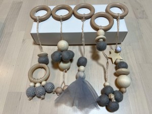 ハンギングトイ　グレー　５個セット