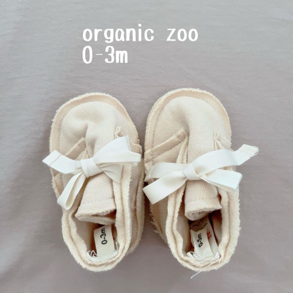 美品 organic zoo ベビーシューズ Booties 0-3m
