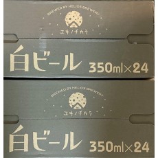 値下げ★ヘリオス　ユキノチカラ　白ビール350ml ×24缶　2箱