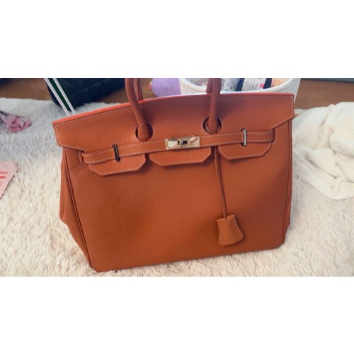 最終値下げ HERMES バーキン オレンジ ビジネスバッグ