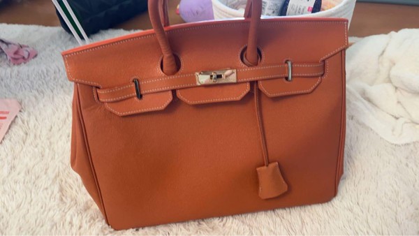 最終値下げ HERMES バーキン オレンジ ビジネスバッグ