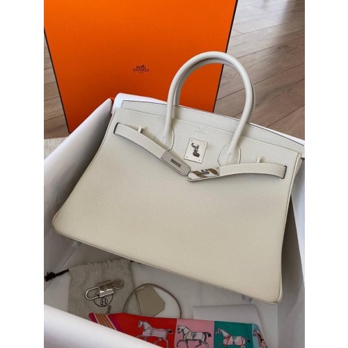 HERMES エルメス バーキン 30 トゴ シルバー
